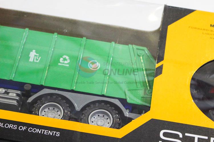 New Fashion Cute Green Color Remote Control Engineering Vehicle with Music