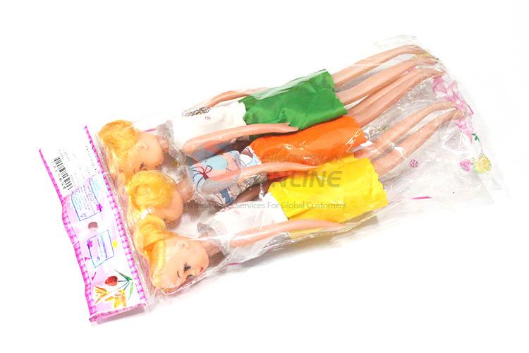 Best selling plastic 3pcs doll for girls