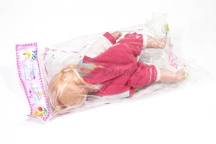 High quality plastic baby doll with pacifier