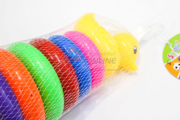 5 Layersplastic Cartoon Duck Ring Toss Game Education Toy