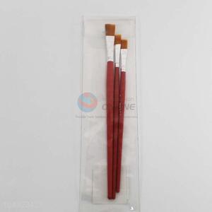 3PCS Plastic Handle Decoration Paintbrush Set