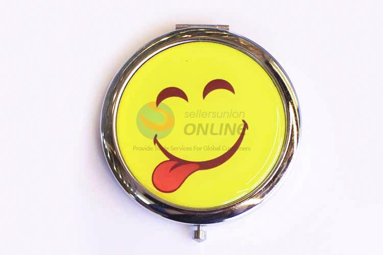 China Manufacturer Emoji Double-Side Mirror Makeup Pocket Mirror