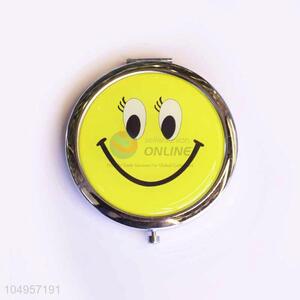 Promotional Item Round Double Sided Portable Folding Emoji Handheld Mirror For Women Girls