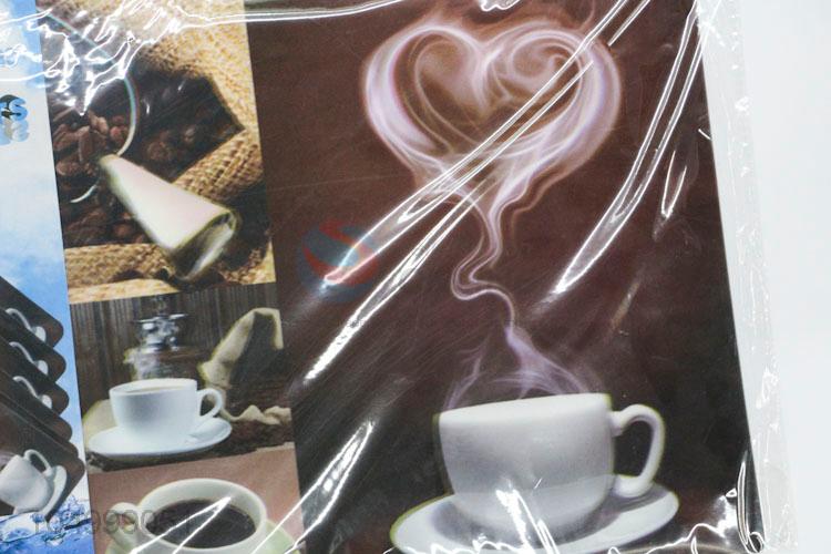 Top Quality Placemat Table Mat Hand Painted Coffee Cup Printed