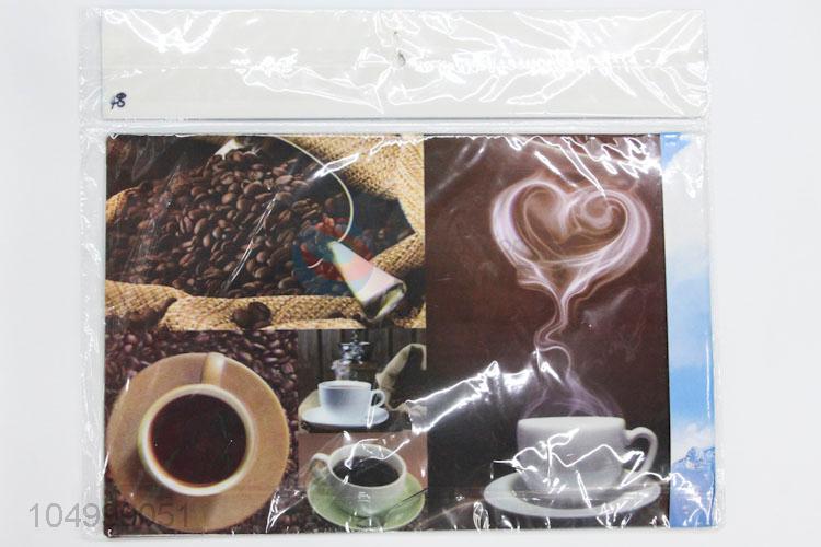 Top Quality Placemat Table Mat Hand Painted Coffee Cup Printed