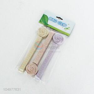 Simple 3pcs flower shape sealing clip set