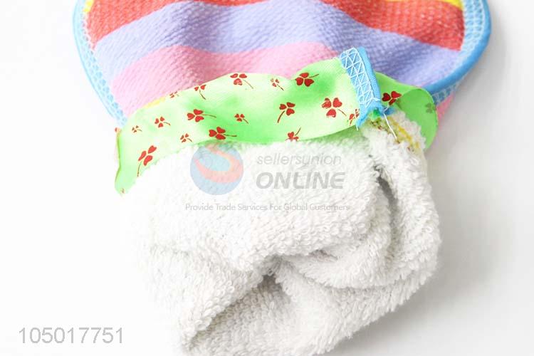 New Arrival Mud Thickening Strong Back Rubbing Towel Solid Color Bath Gloves