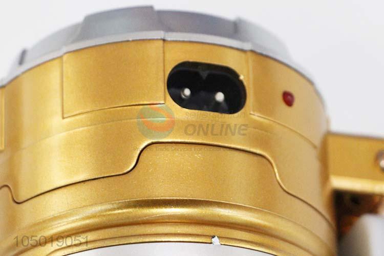 High Quality Golden Color Camping Light with Solar Power Charge,USB Charge, Charging Line Charge