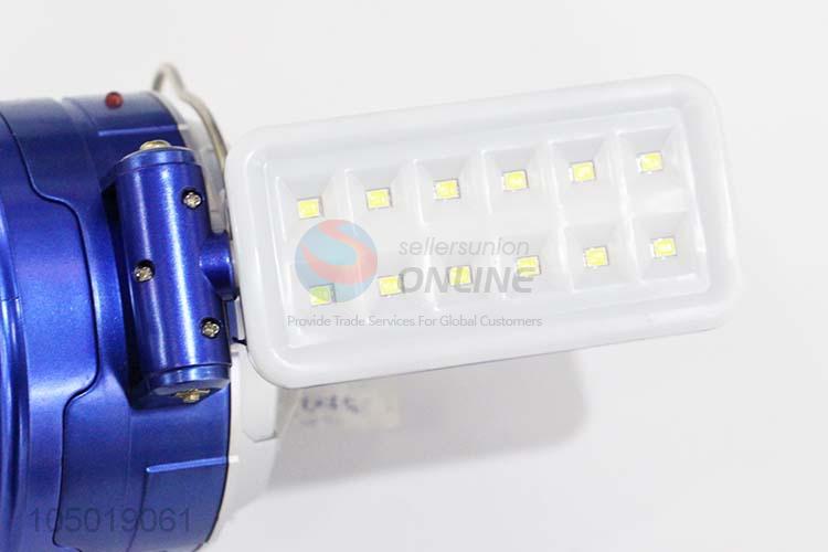 Colorful Creative Design Blue Color Camping Light with Solar Power Charge,USB Charge, Charging Line Charge