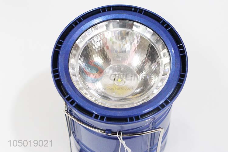 Fashionable Blue Color Camping Light with Solar Power Charge,USB Charge, Charging Line Charge