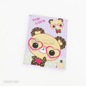 Lovely bear printing rectangle women makeup mirror