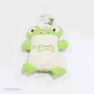 Wholesale cheap frog shape plush toy dog toy