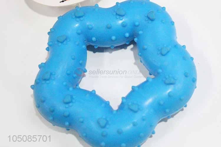 China OEM high quality star shape dog chew toy