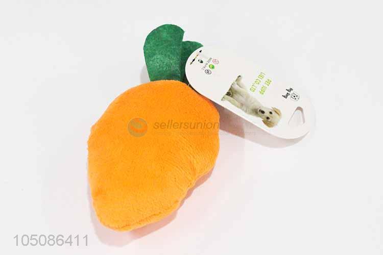 New products soft carrot shape pet toy