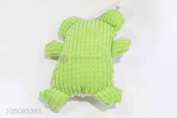 Wholesale cheap frog shape plush toy dog toy