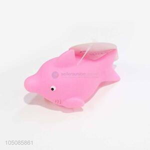 Recent design vinyl dolphin shape dog toy