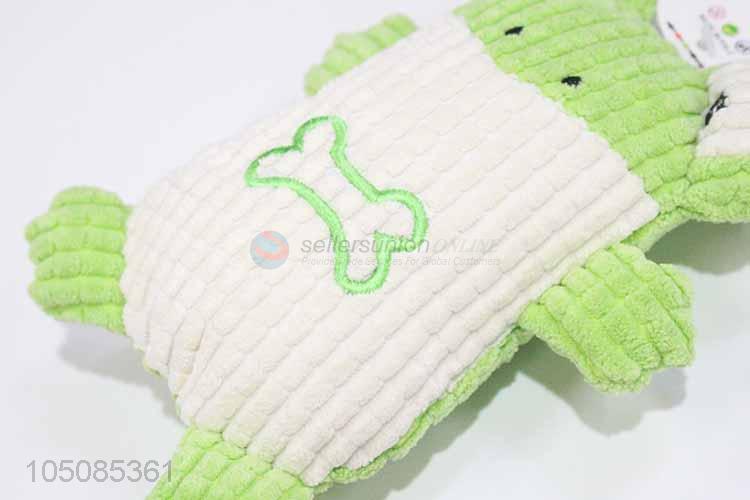 Wholesale cheap frog shape plush toy dog toy