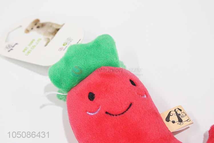 Resonable price soft chili shape pet toy