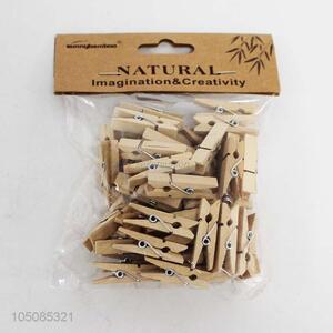 50pcs Wooden Clips Set