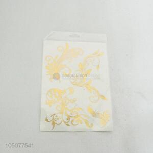 Delicate style gold fake tattoo temporary tattoo