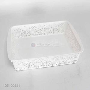 White Color Hollow Out Design Basket