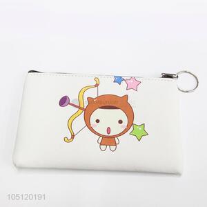 Factory Direct White Color Cartoon Pattern PVC Coin Purse Money Wallet