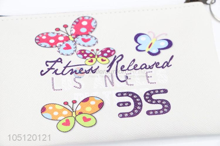 Wholesale Cheap Colorful Cartoon Butterfly Printed Wallet Coin Purse