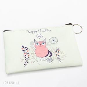 Fashion Style Cartoon Cat Pattern Coin Bag Cute Wallet for Girls