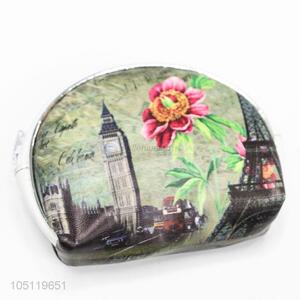 High Quality Big Ben Pattern PVC Coin Purse Zipper Pouch