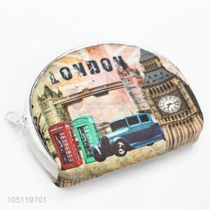 Popular London Landscape Pattern Coin Purse Mini Money Bag for Sale