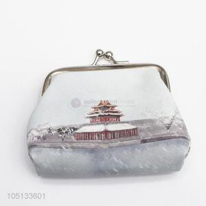 High Quality Exquisite Summer Palace Pattern PU Leather Wallet Coin Purse