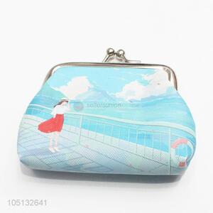 High Quality Cartoon Girl Pattern Coin Purse Small Change Bag