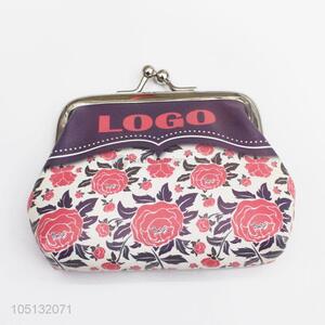 Cheap Price Rose Pattern Coin Purse Mini Money Bag for Women