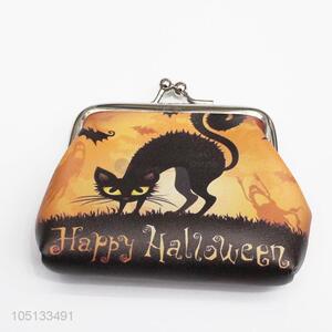 Lovely Cartoon Black Cat Design PU Leather Coin Purse & Wallets for Women