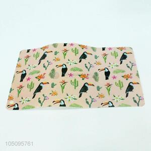 Square Shaped Cartoon Birds Pattern Plastic Placemat