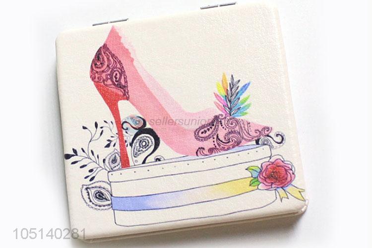 China Factory Double-side Mirror Makeup Pocket Mirror