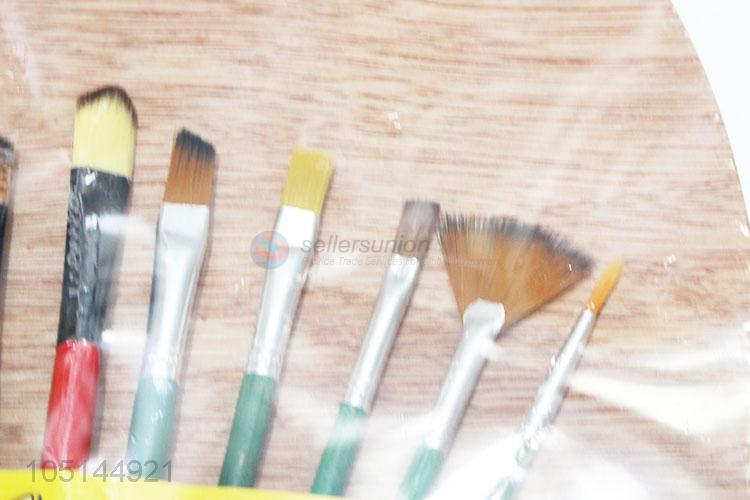 Best Selling Plastic Palette Art Paint Plastic Drawing Tray with Brushes