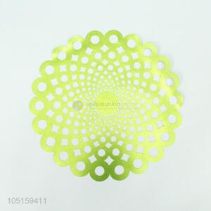 Green Color Hollow Out Design Placemat