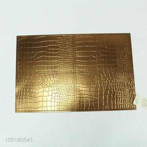 Reasonable price crocodile pattern pvc metallic placemat