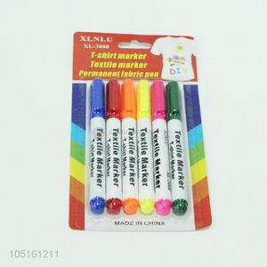 6Pcs/Set Coloured Ink Whiteboard Marker Pen Set