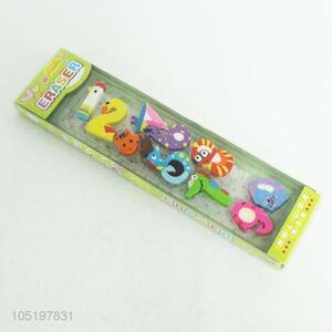 10PCS/Set Colorful Cartoon Eraser for Students