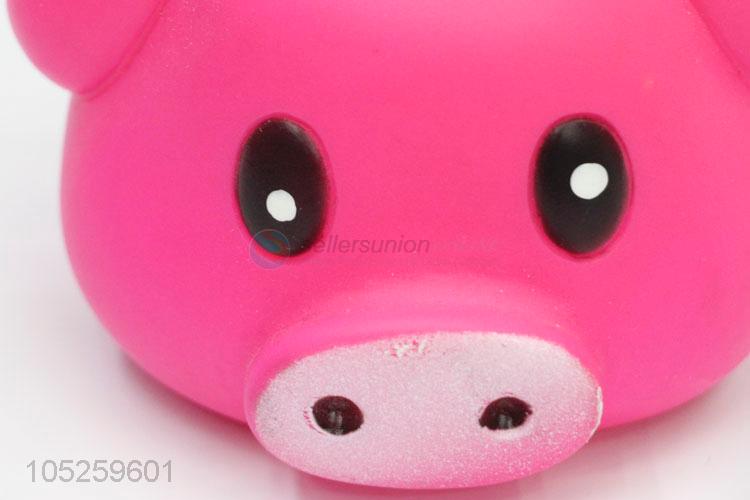 New Style Cute Vinyl Pig Head Pet Playing Toys