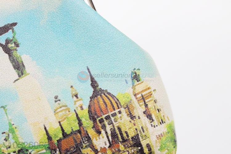 New PU Leather Mini Clutch Beautiful Landscape Pattern Coin Purse