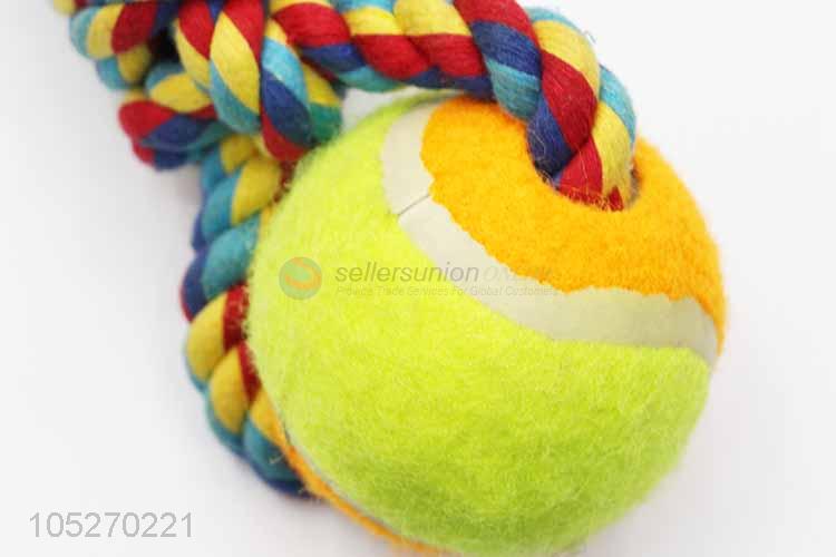 Factory Sales Cotton Dog Rope Toy Knot Puppy Chew Teething Toys