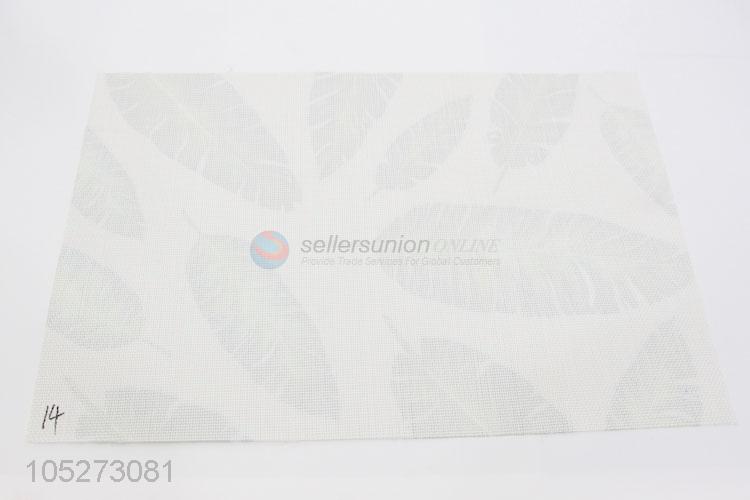 Wholesale Cheap Price Green Leaf Pattern Decorative Placemats