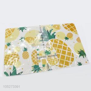 Custom Good Quality 6Pcs/Set Pineapple Pattern Coaster Tea Cup Mats and 6Pcs/Set Placemat Set