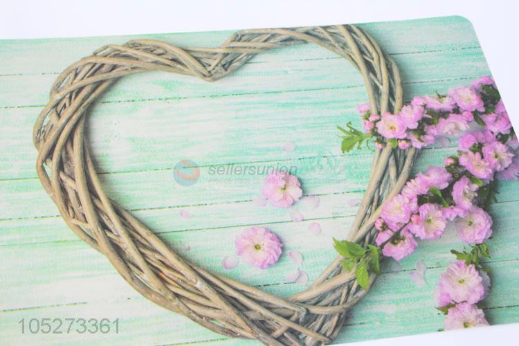 High Quality Heart Pattern Bowl Pad Coasters Waterproof Table Mat