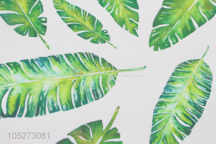 Wholesale Cheap Price Green Leaf Pattern Decorative Placemats