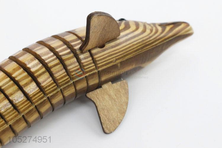 Top Quality Wooden Dolphin Shaped Wooden Decorative Crafts