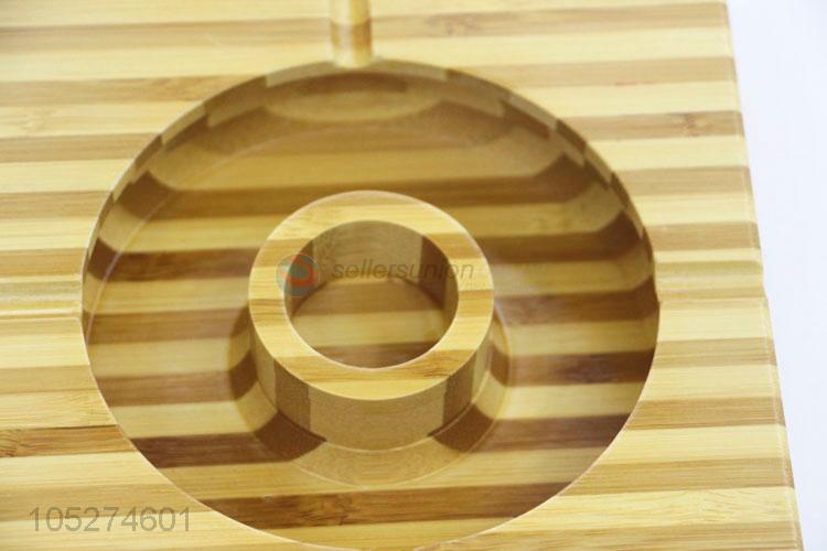 Wholesale Simple Square Shaped Office Bamboo Table Decoration